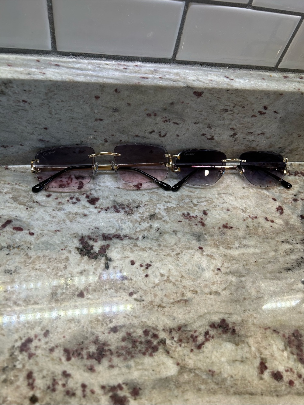 🕶️ Rimless Y2K Glasses ✨ 2 pairs